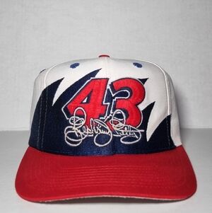 Vintage 90s Richard Petty Logo7 Sharktooth Hat Cap Snapback Racing Nascar 🔥